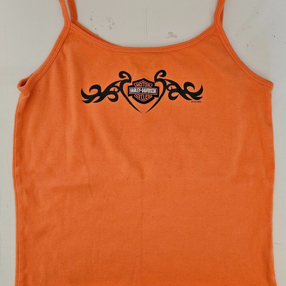 Harley-Davidson Licensed Orange Tank Top